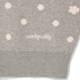 [予約販売/9月中旬入庫予定] [WONI着用] WOMEN'S DOT CARDIGAN - GRAY