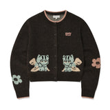 [予約販売/9月中旬入庫予定] [WONI着用] WOMEN'S IP PATTERN CARDIGAN - BROWN