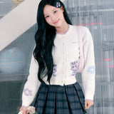 [予約販売/9月中旬入庫予定] [WONI着用] WOMEN'S IP PATTERN CARDIGAN - CREAM