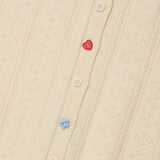 [予約販売/9月中旬入庫予定] [WONI着用] FRILL DETAIL CARDIGAN - CREAM