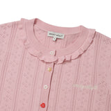 [予約販売/9月中旬入庫予定] [WONI着用] FRILL DETAIL CARDIGAN - LIGHT PINK