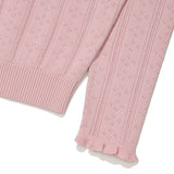 [予約販売/9月中旬入庫予定] [WONI着用] FRILL DETAIL CARDIGAN - LIGHT PINK