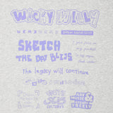 [予約販売/9月中旬入庫予定] BACK LETTERING CONTRAST RIB SWEATSHIRT - LIGHT GRAY