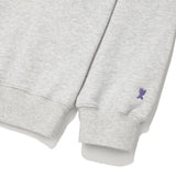 [予約販売/9月中旬入庫予定] BACK LETTERING CONTRAST RIB SWEATSHIRT - LIGHT GRAY