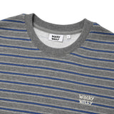 [予約販売/9月中旬入庫予定] SMALL LOGO MULTI STRIPE SWEAT SHIRTS - GRAY