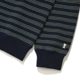 [予約販売/9月中旬入庫予定] MULTI STRIPE SWEATSHIRT - NAVY