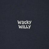 【予約｜10月上旬発送】HOODIE SWEATSHIRT WITH NECK DETAIL - NAVY