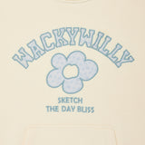 [予約販売/9月中旬入庫予定] WOMEN'S TYPO PATCHWORK HOODIE - CREAM