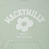 [予約販売/9月中旬入庫予定] WOMEN'S TYPO PATCHWORK HOODIE - MINT
