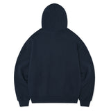 [予約販売/9月中旬入庫予定] WOMEN'S TYPO PATCHWORK HOODIE - NAVY