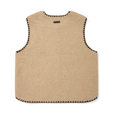 【予約｜10月中旬発送】 WOMEN'S STITCH FLEECE VEST-BEIGE