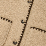 【予約｜10月中旬発送】 WOMEN'S STITCH FLEECE VEST-BEIGE