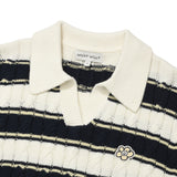 [予約販売/9月中旬入庫予定] [WONI着用] WOMEN'S CABLE OPEN COLLAR PULLOVER - IVORY