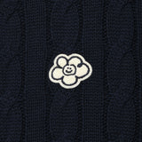 [予約販売/9月中旬入庫予定] [WONI着用] CABLE COLLAR PULLOVER - NAVY