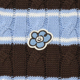 [予約販売/9月中旬入庫予定] [WONI着用] CABLE COLLAR PULLOVER - SKY BLUE
