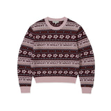 【予約｜10月上旬発送】NORDIC MOOD PATTERN PULLOVER - PINK