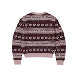 【予約｜10月上旬発送】NORDIC MOOD PATTERN PULLOVER - PINK