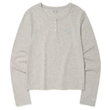 【予約｜10月上旬発送】WOMEN'S ESSENTIAL HENLEY LONG SLEEVE - OATMEAL