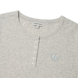 【予約｜10月上旬発送】WOMEN'S ESSENTIAL HENLEY LONG SLEEVE - OATMEAL