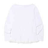 [予約販売/9月中旬入庫予定] [WONI着用] HEM FRILL LONG SLEEVE - WHITE