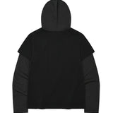 [予約販売/9月中旬入庫予定] LAYERED LONG SLEEVE DEVELOP - CHARCOAL