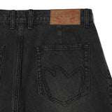 【予約｜10月上旬発送】SIDE DOUBLE-TUCK DENIM PANTS - BLACK