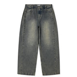 【予約｜10月上旬発送】SIDE DOUBLE-TUCK DENIM PANTS - BLUE