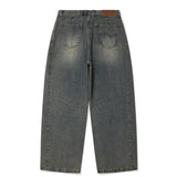 【予約｜10月上旬発送】SIDE DOUBLE-TUCK DENIM PANTS - BLUE