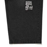 【予約｜10月上旬発送】DISTRESSED PATCH DENIM PANTS - BLACK
