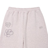 【予約｜10月中旬発送】 WOMEN'S SEQUIN LOGO SWEAT PANTS-LIGHT PINK