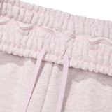 【予約｜10月中旬発送】 WOMEN'S SEQUIN LOGO SWEAT PANTS-LIGHT PINK