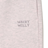 【予約｜10月中旬発送】 WOMEN'S SEQUIN LOGO SWEAT PANTS-LIGHT PINK