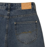 【予約｜10月上旬発送】SEMI-WIDE DENIM PANTS - BLUE