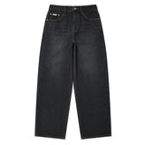 【予約｜10月上旬発送】SEMI-WIDE DENIM PANTS - DARK GRAY