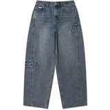 [予約販売/9月中旬入庫予定] [WONI着用] CURVED FIT DENIM PANTS - BLUE