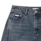 [予約販売/9月中旬入庫予定] [WONI着用] CURVED FIT DENIM PANTS - BLUE