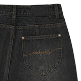 [予約販売/9月中旬入庫予定] [WONI着用] CURVED FIT DENIM PANTS - GRAY