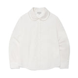【予約｜10月上旬発送】ROUND COLLAR SOLID SHIRT - WHITE