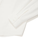 【予約｜10月上旬発送】ROUND COLLAR SOLID SHIRT - WHITE