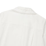 【予約｜10月上旬発送】ROUND COLLAR SOLID SHIRT - WHITE