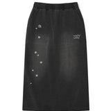【予約｜10月中旬発送】JERSEY DENIM SKIRT - SET UP - GRAY
