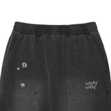 【予約｜10月中旬発送】JERSEY DENIM SKIRT - SET UP - GRAY