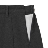 【予約｜10月中旬発送】 MINI PLEATED SKIRT - CHECK/SOLID-GRAY