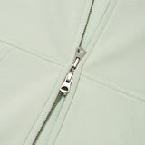 WOMEN'S TYPO LOGO CROP HOODIE ZIP-UP