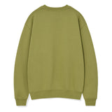 ONE-POINT BUCKLE EMBROIDERY SWEATSHIRT