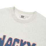 ONE-POINT BUCKLE EMBROIDERY SWEATSHIRT