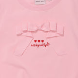 [GISELLE着用][LO.FL] Women's Ribbon Ruffle Short Sleeve T-shirt