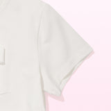 [GISELLE着用][LO.FL] Women's Ribbon Ruffle Short Sleeve T-shirt