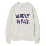 ONE-POINT BUCKLE EMBROIDERY SWEATSHIRT