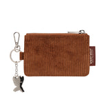 METAL KEYRING CORDUROY POUCH